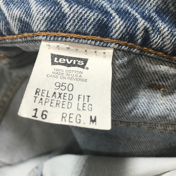 Vintage Levi’s 950 Relaxed Fit Tapered Leg 34 - Picture 7 of 8